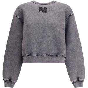 Alexander Wang, Dames, Sweatshirts & Hoodies, Grijs, Maat: S