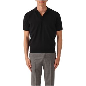 Filippo De Laurentiis, Heren, Tops, Zwart, Maat: 2XL Katoen,