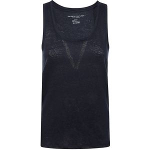 Majestic Filatures, Dames, Tops, Blauw, Maat: M Linnen,