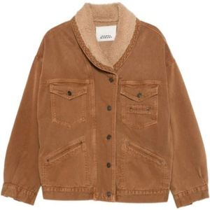 Isabel Marant, Dames, Jassen, Bruin, Maat: XS Denim,