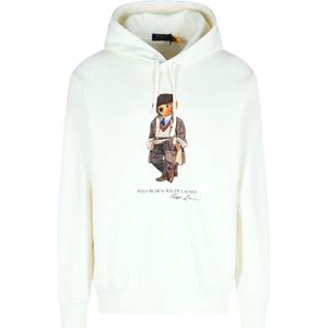 Ralph Lauren, Heren, Sweatshirts & Hoodies, Wit, Maat: M Katoen,