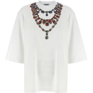 Moschino, Dames, Tops, Wit, Maat: XS