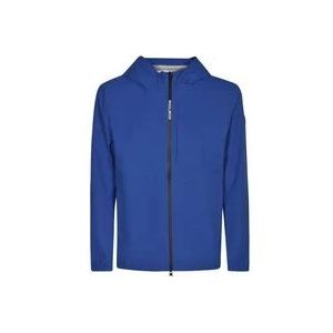 Woolrich Stijlvolle Blauwe Jassen voor Mannen , Blue , Heren , Maat: M