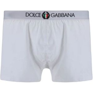 Dolce & Gabbana - Katoenen Slips - Wit - Katoen - Elastische Tailleband met Logo