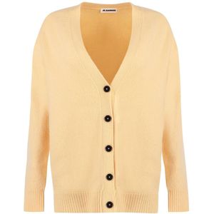 Jil Sander, Dames, Truien, Oranje, Maat: M Wol,