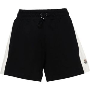 Moncler, Dames, Korte broeken, Blauw, Maat: M Jersey,
