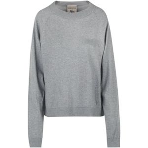 Semicouture, Dames, Truien, Grijs, Maat: S Katoen,