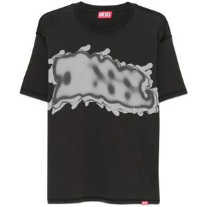 Diesel, Heren, Tops, Zwart, Maat: 2XL