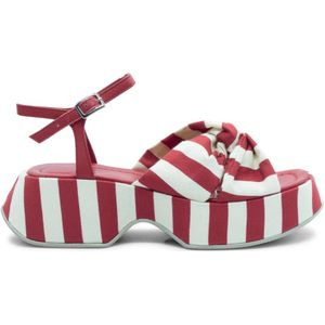 Vic Matié, Dames, Schoenen, Rood, Maat: 37 1/2 EU Leer,