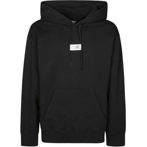MM6 Maison Margiela, Heren, Sweatshirts & Hoodies, Zwart, Maat: S