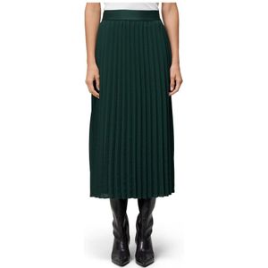 zero - Plooirok - Donkergroen - Lang/maxi - Aansluitende Pasvorm