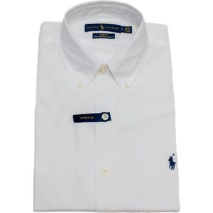 Polo Ralph Lauren, Heren, Overhemden, Wit, Maat: 2XL Katoen,