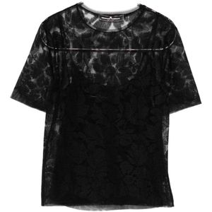 Ermanno Scervino, Dames, Tops, Zwart, Maat: XS