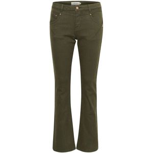 Cream, Dames, Jeans, Groen, Maat: W27 L34 Katoen,