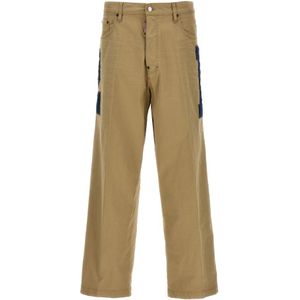 Dsquared2, Heren, Jeans, Beige, Maat: M Katoen,