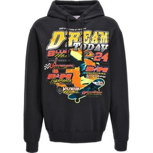 Bluemarble, Heren, Sweatshirts & Hoodies, Zwart, Maat: S Katoen,