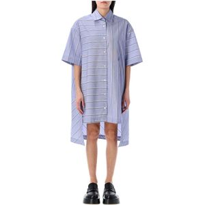 JW Anderson, Dames, Jurken, Blauw, Maat: 3XS Katoen,