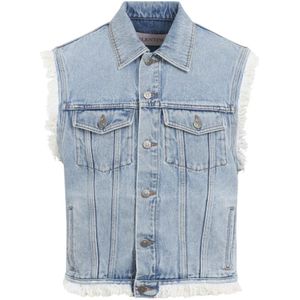 Valentino, Heren, Jassen, Blauw, Maat: M Denim,