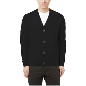 Paolo Pecora, Heren, Truien, Zwart, Maat: M Wol,