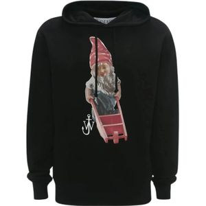 JW Anderson, Heren, Sweatshirts & Hoodies, Zwart, Maat: S Katoen,
