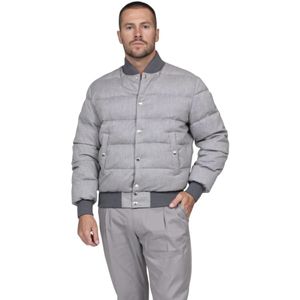 Dolce & Gabbana, Heren, Jassen, Grijs, Maat: M Katoen,