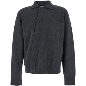 Jacquemus, Heren, Truien, Grijs, Maat: L Wol,