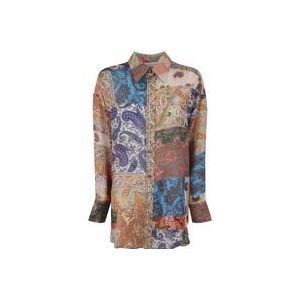Zimmermann Paisley Devi Manstyle Shirt , Multicolor , Dames , Maat: M