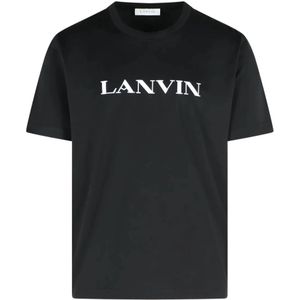 Lanvin, Heren, Tops, Zwart, Maat: M