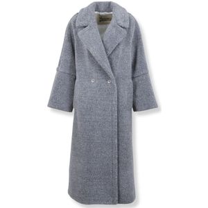 Herno, Dames, Mantels, Grijs, Maat: XS Poliester,