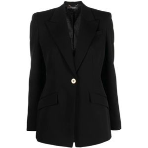 Versace Blazer jasje , Black , Dames , Maat: S