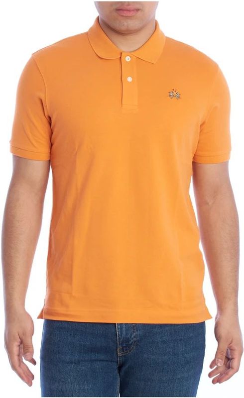 La Martina - YMP002-PK001 - Heren Poloshirt - Korte Mouwen - Slim Fit