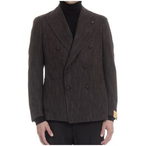 Tagliatore, Heren, Jassen, Bruin, Maat: 2XL Zijde,