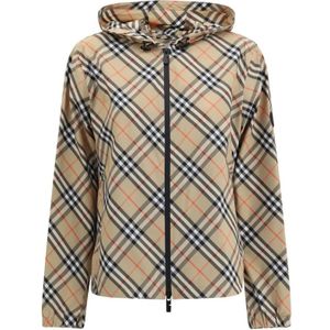 Burberry, Dames, Jassen, Beige, Maat: M Poliester,