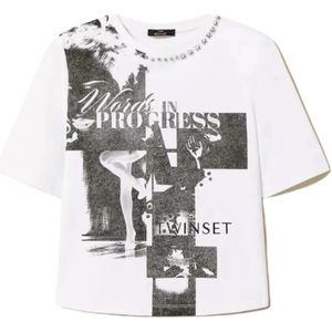 Twinset, Dames, Tops, Wit, Maat: XS