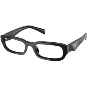Prada - PR B06S - Zonnebril - Zwart - Acetaat - Vierkant