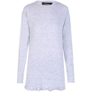 Dsquared2, Dames, Tops, Grijs, Maat: S Katoen,