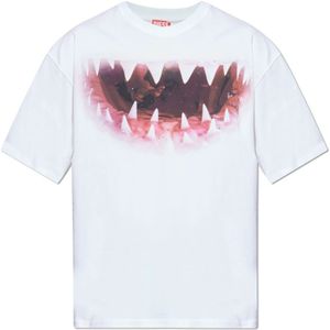 Diesel - T-Boxt-T21 - T-shirt - Wit - Katoen