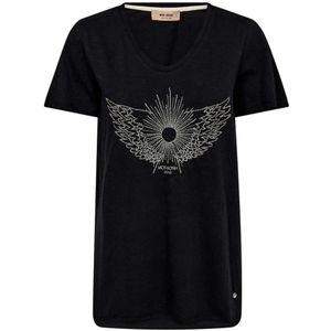 MOS Mosh, Dames, Tops, Zwart, Maat: XS Katoen,