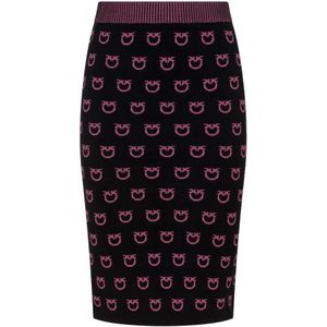 Pinko, Dames, Rokken, Veelkleurig, Maat: 2XS Viscose,