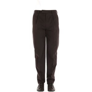 Zegna, Heren, Broeken, Bruin, Maat: M Leer,