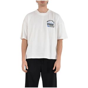 Represent, Heren, Tops, Wit, Maat: XS Katoen,