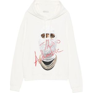 IH NOM UH Nit, Heren, Sweatshirts & Hoodies, Wit, Maat: 2XL Katoen,