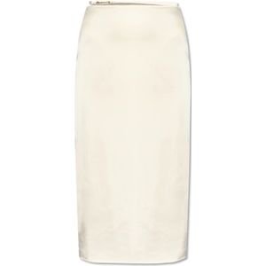 Jacquemus, Dames, Rokken, Beige, Maat: M Satijn,
