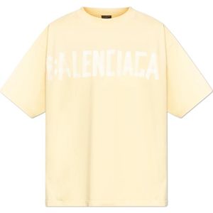 Balenciaga, Heren, Tops, Geel, Maat: XS Katoen,