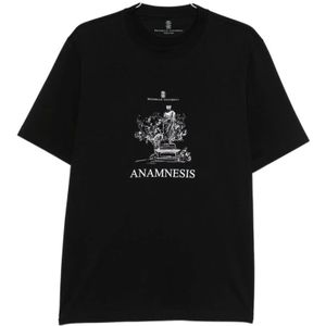 Brunello Cucinelli, Heren, Tops, Zwart, Maat: S Katoen,