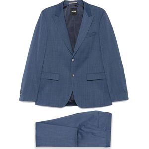 Hugo, Heren, Pakken, Blauw, Maat: M Wol,