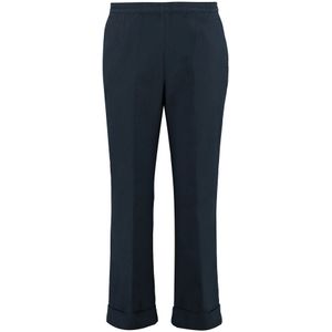 Aspesi, Dames, Broeken, Blauw, Maat: M Katoen,