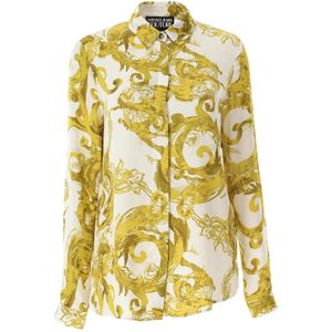 Versace Jeans Couture, Dames, Blouses & Shirts, Veelkleurig, Maat: M Viscose,