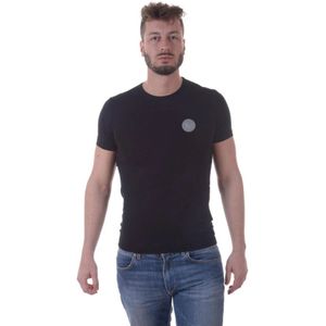 Versace Jeans Couture, Heren, Tops, Zwart, Maat: 3XL Viscose,