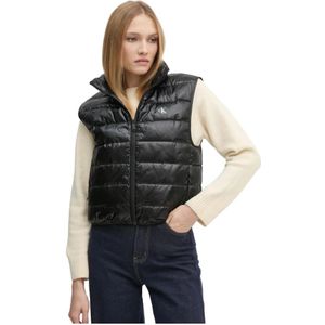 Calvin Klein, Dames, Jassen, Zwart, Maat: L Polyamide,